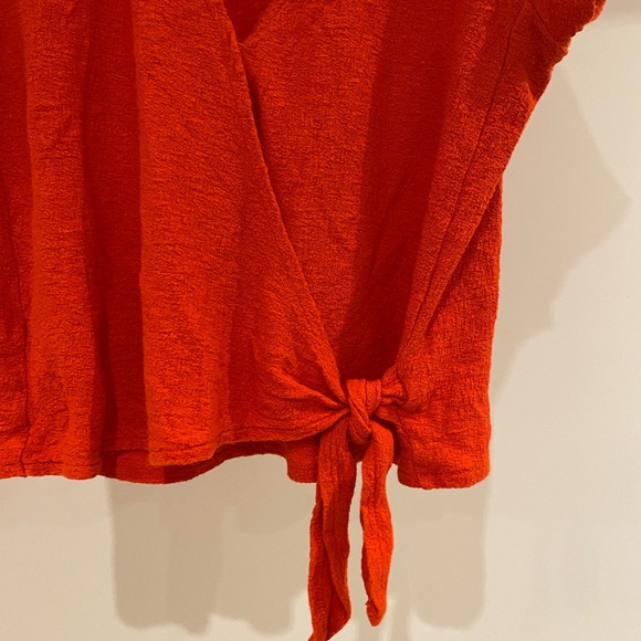 Madewell Texture & Thread Wrap-Tie Top - Picture 7 of 7